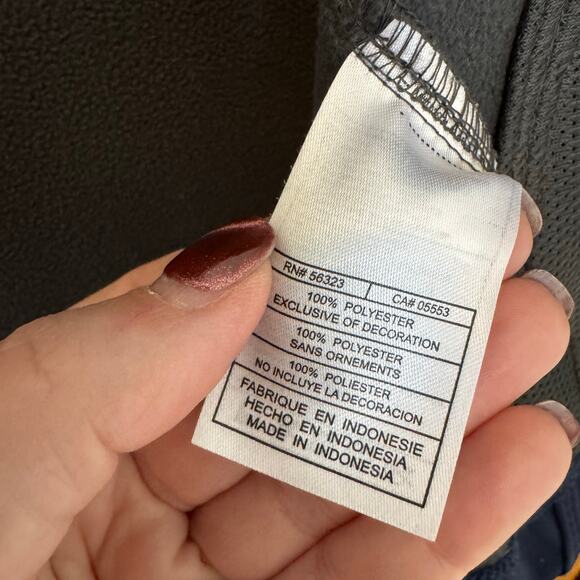 Nike Softshell Fleece Lined Navy Full Zip Jacket XL - Picture 12 of 14